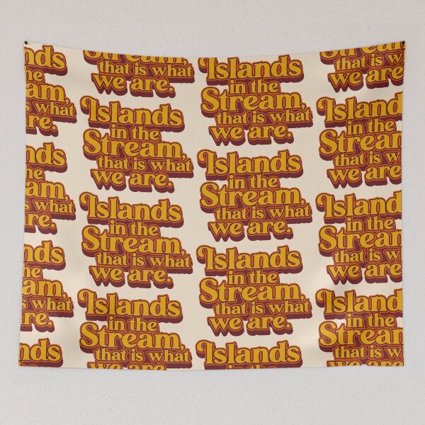 Item preview, Islands In The Stream, That Is What We Are - Vintage Country Music Lyrics designed and sold by darklordpug.