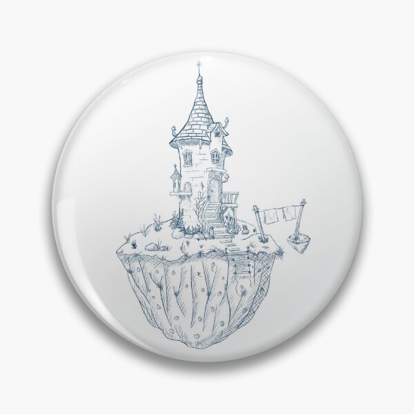 Item preview, Fantasy floating Islands, toile in sepia designed and sold by OhNoNotAgain42.