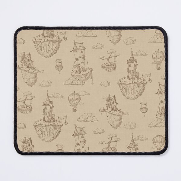 Item preview, Fantasy floating Islands, toile in sepia designed and sold by OhNoNotAgain42.