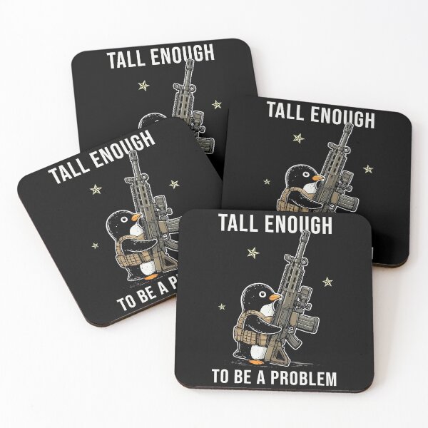 Item preview, Tall Enough To Be A Problem Penguin designed and sold by studio-ssaam.