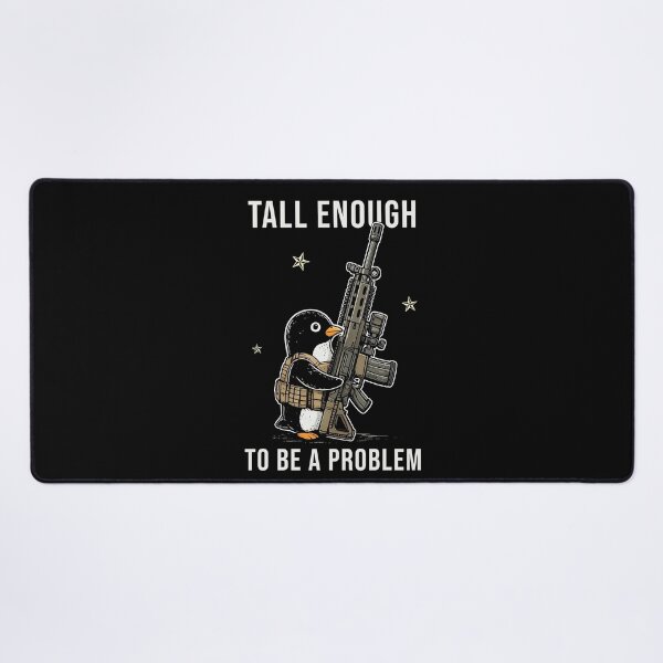 Item preview, Tall Enough To Be A Problem Penguin designed and sold by studio-ssaam.