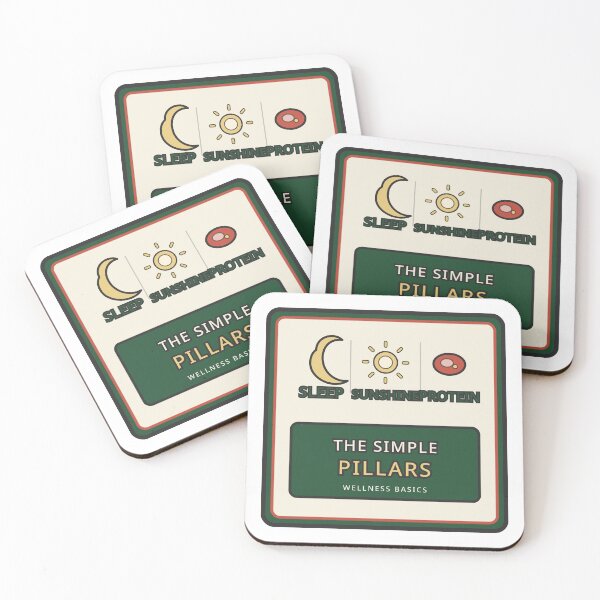 Item preview, Sleep Sunshine Protein Sticker MAHA Wellness Pillars Gift designed and sold by Jacqueline Flynt.