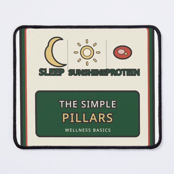 Item preview, Sleep Sunshine Protein Sticker MAHA Wellness Pillars Gift designed and sold by Jacqueline Flynt.
