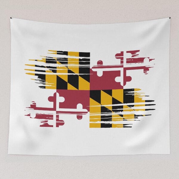 Item preview, Maryland Distressed Flag Veteran Gift Military Pride MD designed and sold by shitpostee.