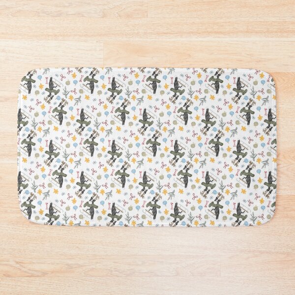 Item preview, Cute Watercolor Winter Dogs Sledding White Pattern designed and sold by svitlaarty.