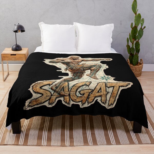 Item preview, Sagat Street Fighter Design, Sagat The Muay Thai Emperor Artwork, Street Fighter Sagat Graphic, Sagat Fighting Game Art, Tiger Shot, Tiger Uppercut, Tiger Knee, Arcade Gaming Gift, Capcom Fan Art designed and sold by Typologystudios.