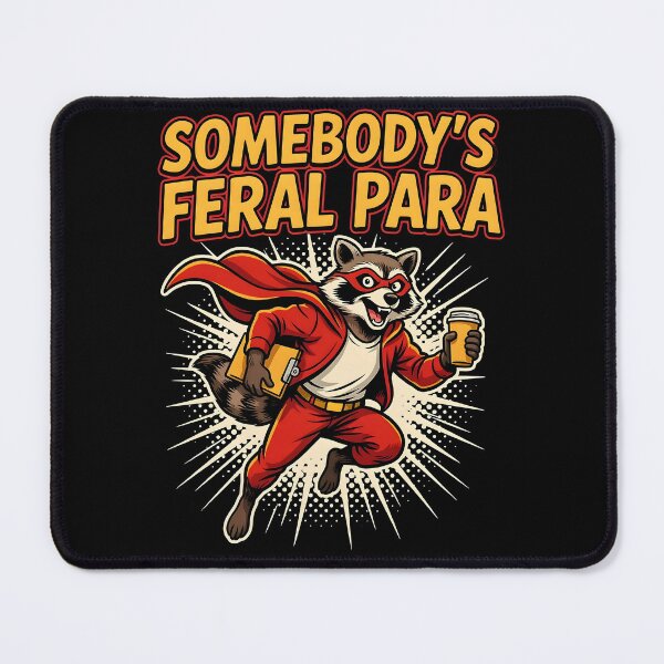 Item preview, Somebody’s Feral Para Paraprofessional Raccoon designed and sold by Redgiant87x.