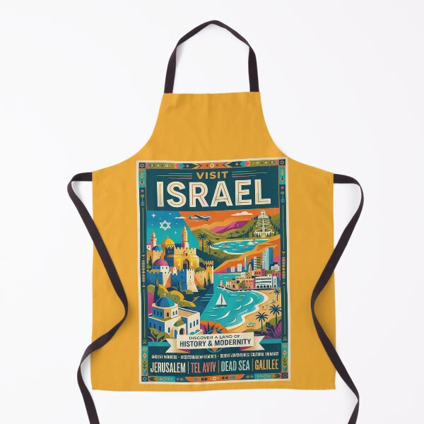 Item preview, Vintage Israel Travel Poster - Retro Mid Century Art Print designed and sold by ArtworkNorth.