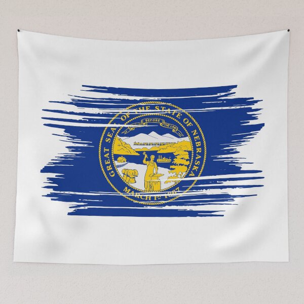 Item preview, Nebraska Distressed Flag Veteran Gift Military Pride NE designed and sold by shitpostee.