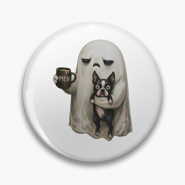 Item preview, Ghost Holding Dog Funny Halloween designed and sold by studio-ssaam.