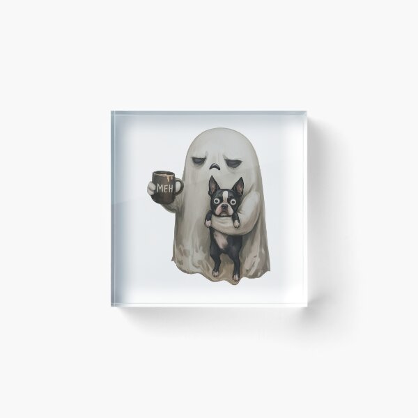 Item preview, Ghost Holding Dog Funny Halloween designed and sold by studio-ssaam.