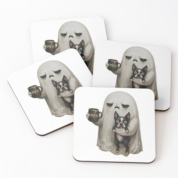 Item preview, Ghost Holding Dog Funny Halloween designed and sold by studio-ssaam.