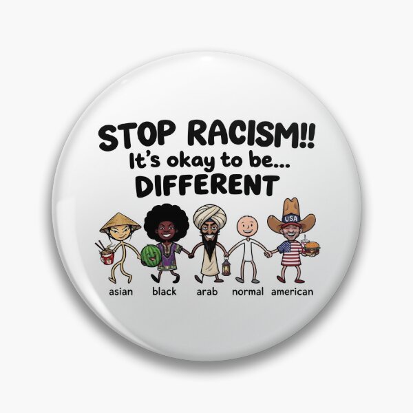 Item preview, Stop Racism!! It's Okay to Be Different – Diversity Equality Unity designed and sold by ZyziowskyArt.