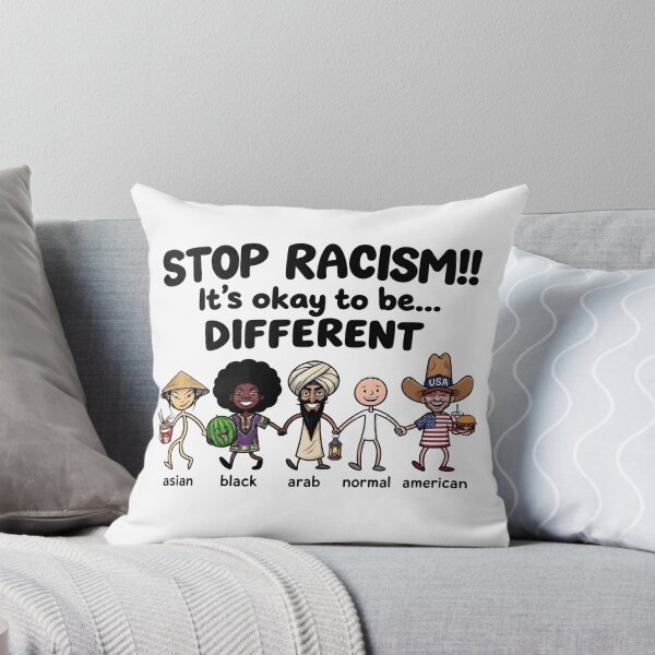 Item preview, Stop Racism!! It's Okay to Be Different – Diversity Equality Unity designed and sold by ZyziowskyArt.