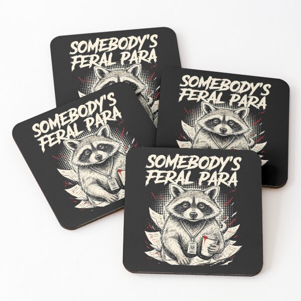 Item preview, Somebody’s Feral Para Funny Raccoon Paraeducator designed and sold by Redgiant87x.