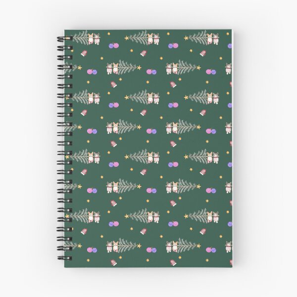 Item preview, Cute Watercolor Corgi French Bulldog Forest Green Pattern designed and sold by svitlaarty.