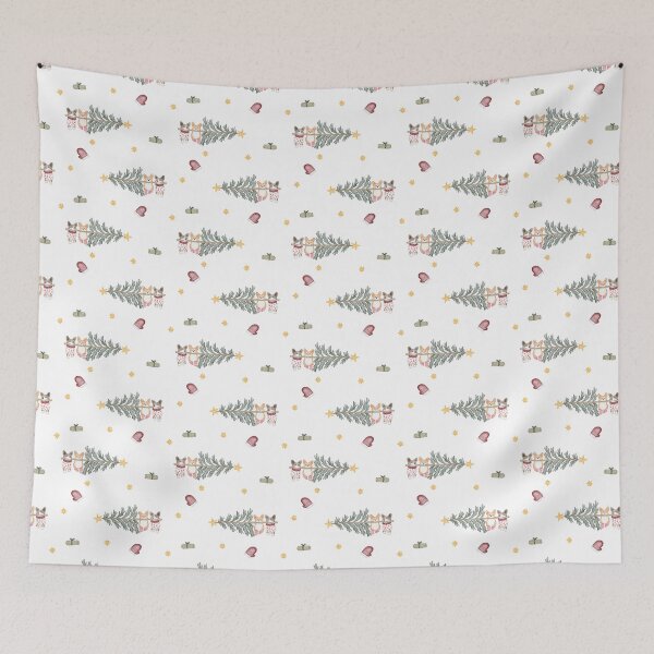 Item preview, Cute Watercolor Corgi and French Bulldog White Pattern designed and sold by svitlaarty.