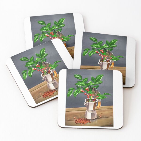 Item preview, Moka Coffee Plant designed and sold by drawingdayfoyd.