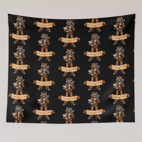 Item preview, Somebody’s Feral Para Raccoon Paraeducator School Humor designed and sold by Redgiant87x.