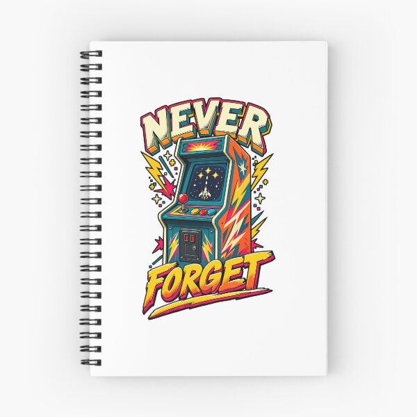 Item preview, Never Forget Retro Arcade Machine designed and sold by NorthbornSupply.