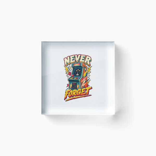 Item preview, Never Forget Retro Arcade Machine designed and sold by NorthbornSupply.
