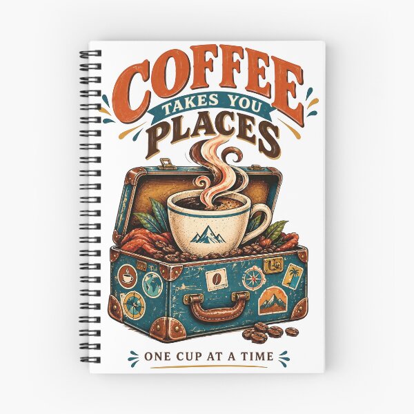 Item preview, Coffee Takes You Places Travel designed and sold by Sovereign Supply Co..