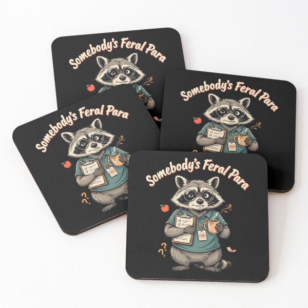 Item preview, Somebody’s Feral Para Funny Paraprofessional Raccoon designed and sold by Redgiant87x.