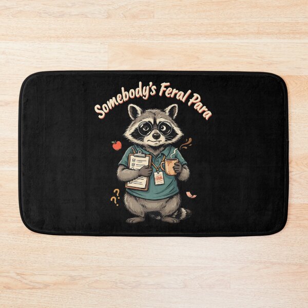 Item preview, Somebody’s Feral Para Funny Paraprofessional Raccoon designed and sold by Redgiant87x.