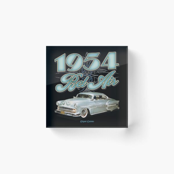Item preview, 1954 BelAir Moonglow - Watson with text - Lowrider, Kustom, Hot Rod, Muscle Car designed and sold by Elegant Customs.