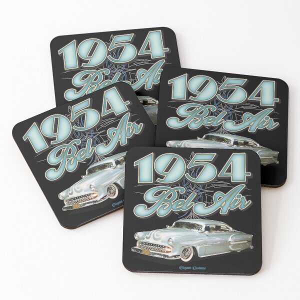 Item preview, 1954 BelAir Moonglow - Watson with text - Lowrider, Kustom, Hot Rod, Muscle Car designed and sold by Elegant Customs.