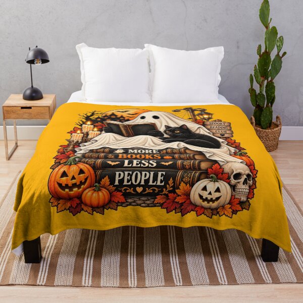 Item preview, Spooky Reading Club Ghost Cat designed and sold by Retro Arabica.