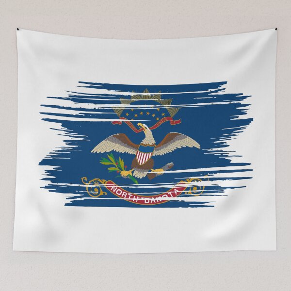 Item preview, North Dakota Distressed Flag Veteran Gift Military Pride ND designed and sold by shitpostee.