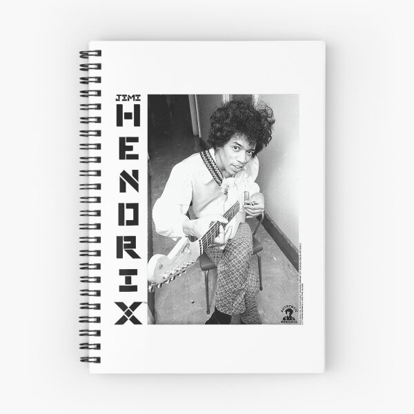Artikelvorschau, Jimi Hendrix Schwarz-Weiß-Gitarrenporträt entworfen und verkauft von markzickler.