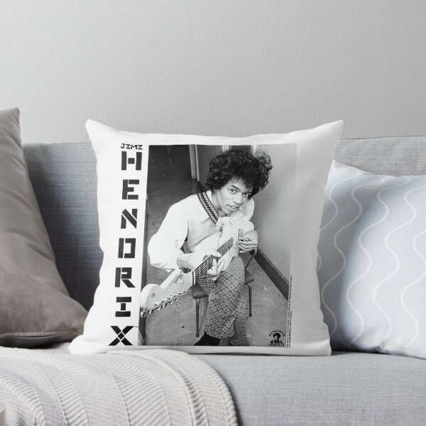 Artikelvorschau, Jimi Hendrix Schwarz-Weiß-Gitarrenporträt entworfen und verkauft von markzickler.