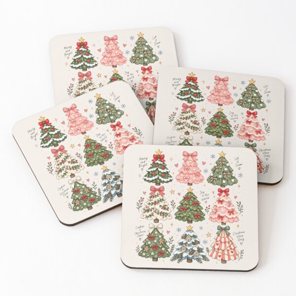 Item preview, Whimsical Christmas Tree, Boho Holiday Tree, Preppy Christmas, Cute Festive, Holiday Party designed and sold by Quiajia.