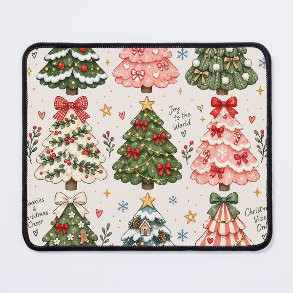 Item preview, Whimsical Christmas Tree, Boho Holiday Tree, Preppy Christmas, Cute Festive, Holiday Party designed and sold by Quiajia.