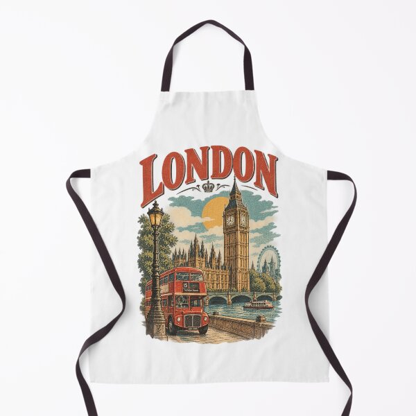 Item preview, London Vintage Travel Poster designed and sold by The Wicked Herbarium.