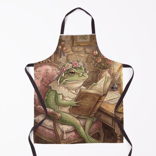 Item preview, Frog Book Lover Cottagecore Fantasy Reader designed and sold by dschiffer12.