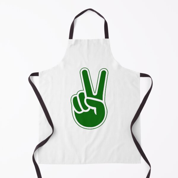 Item preview, Dark Green Retro Peace Sign Hand Design designed and sold by pattern-archive.