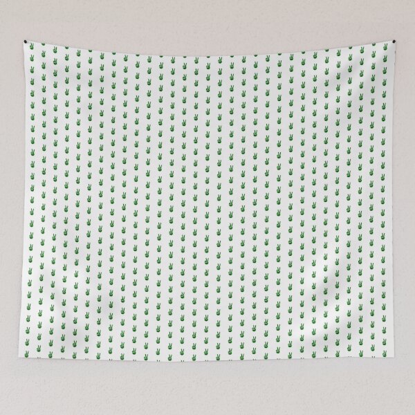 Item preview, Dark Green Retro Peace Sign Hand Design designed and sold by pattern-archive.