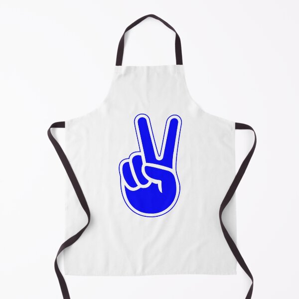 Item preview, Blue Retro Peace Sign Hand Design designed and sold by pattern-archive.