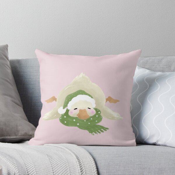 Item preview, Sleepy Duck in Cozy Green Scarf designed and sold by GD-Bonny.