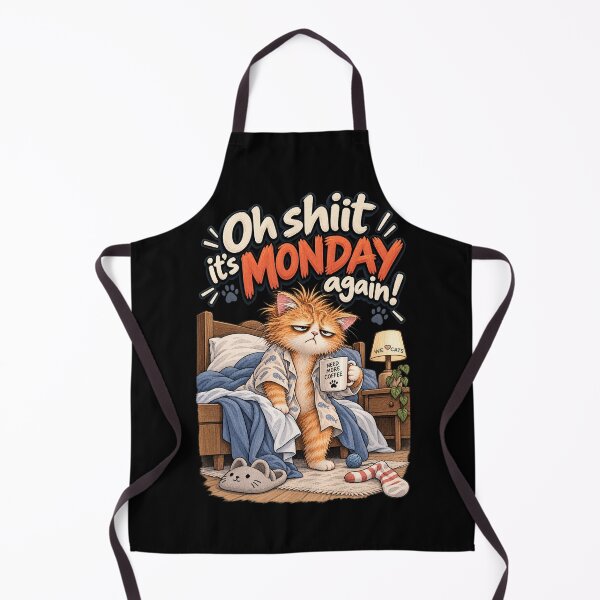 Item preview, It's Monday Again! – Funny Grumpy Coffee Cat designed and sold by WeLoveCatss.