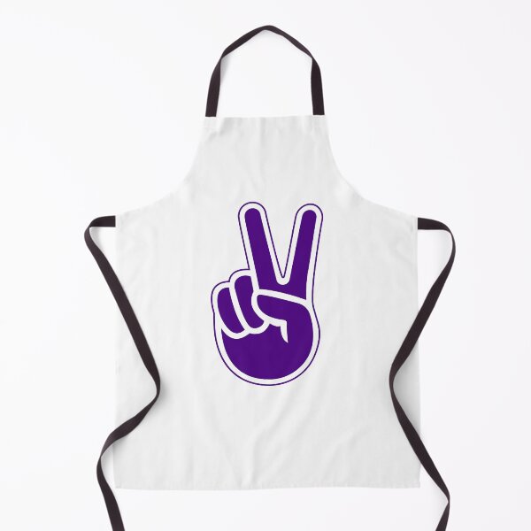 Item preview, Dark Purple Retro Peace Sign Hand Design designed and sold by pattern-archive.