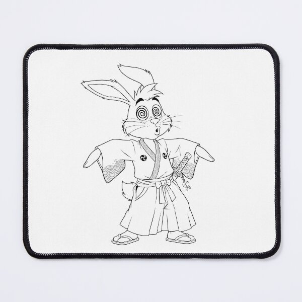 Item preview, Rabbit a Japanese Warrior designed and sold by Cowmiow .