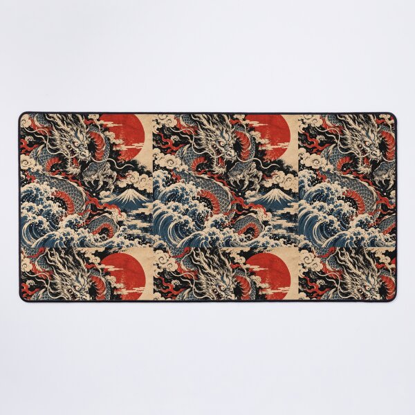 Item preview, Japanese Dragon Rising From the Waves designed and sold by RetroPop23.