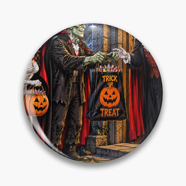 Item preview, Trick or Treat 8 Frankenstein Dracula Trick Or Treat art 8 x 10 art motorcycle art t shirts hoodies pillows books phones clocks heat transfers designed and sold by oldwestcowboy.