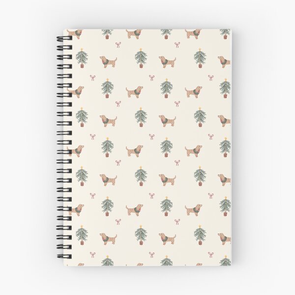 Item preview, Cute Watercolor Dachshund Christmas Tree Cream Pattern designed and sold by svitlaarty.