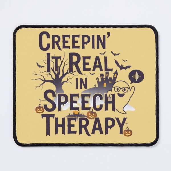 Item preview, Creepin It Real Speech Therapy Ghost Audio Wave Graphic designed and sold by Exquisite Design Studio „Paculówka”.