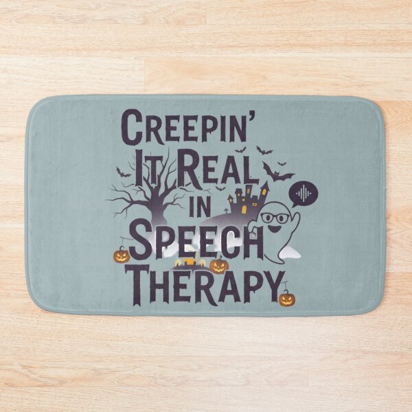 Item preview, Creepin It Real Speech Therapy Ghost Audio Wave Graphic designed and sold by Exquisite Design Studio „Paculówka”.